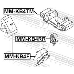 Uloženie manuálnej prevodovky FEBEST MM-KB4TM - obr. 1