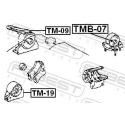 Uloženie motora FEBEST TMB-07 - obr. 1