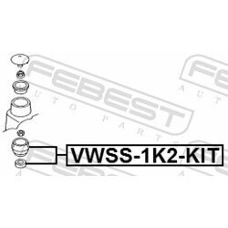 Opravná sada horného uloženia tlmiča FEBEST VWSS-1K2-KIT - obr. 1