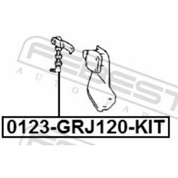 Uloženie vzpery nápravy FEBEST 0123-GRJ120-KIT - obr. 1
