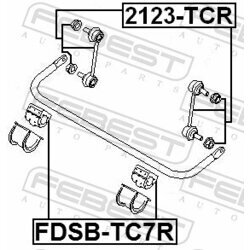 Tyč/Vzpera stabilizátora FEBEST 2123-TCR - obr. 1