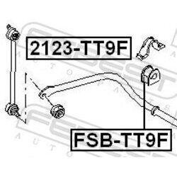 Uloženie priečneho stabilizátora FEBEST FSB-TT9F - obr. 1