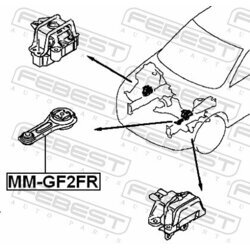 Uloženie motora FEBEST MM-GF2FR - obr. 1