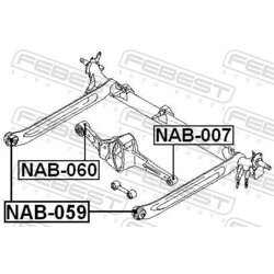 Uloženie tela nápravy FEBEST NAB-059 - obr. 1