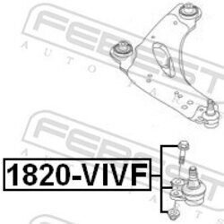 Zvislý/nosný čap FEBEST 1820-VIVF - obr. 1