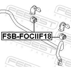 Uloženie priečneho stabilizátora FEBEST FSB-FOCIIF18 - obr. 1