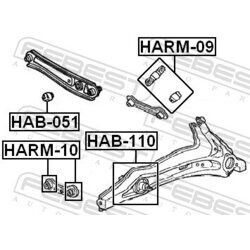 Uloženie riadenia FEBEST HAB-051 - obr. 1