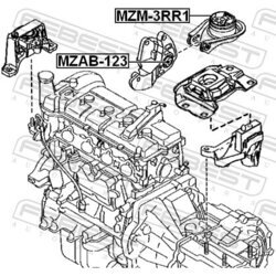 Uloženie motora FEBEST MZAB-123 - obr. 1