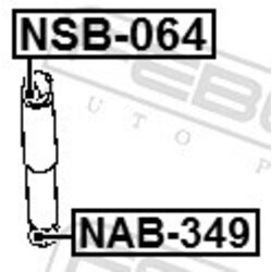 Vymedzovacia trubka pre tlmič pérovania FEBEST NSB-064 - obr. 1
