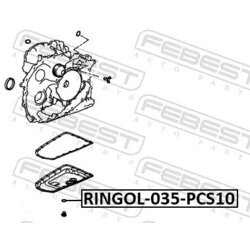 Tesniaci krúžok výpustnej skrutky oleja FEBEST RINGOL-035-PCS10 - obr. 1