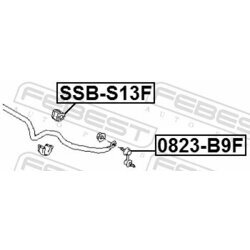 Uloženie priečneho stabilizátora FEBEST SSB-S13F - obr. 1