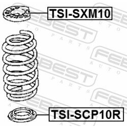 Tanier pružiny FEBEST TSI-SCP10R - obr. 1