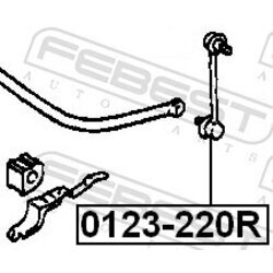 Tyč/Vzpera stabilizátora FEBEST 0123-220R - obr. 1
