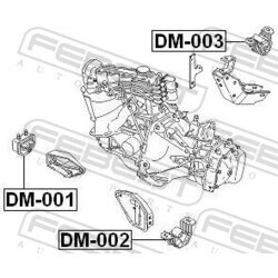 Uloženie motora FEBEST DM-002 - obr. 1