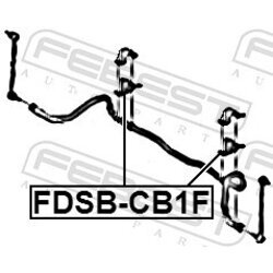 Uloženie priečneho stabilizátora FEBEST FDSB-CB1F - obr. 1