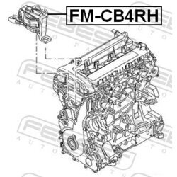Uloženie motora FEBEST FM-CB4RH - obr. 1