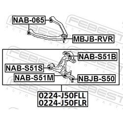 Uloženie riadenia FEBEST NAB-S51B - obr. 1
