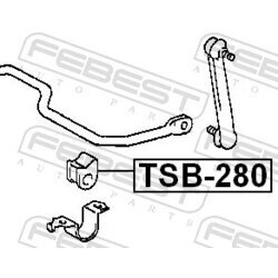 Uloženie priečneho stabilizátora FEBEST TSB-280 - obr. 1