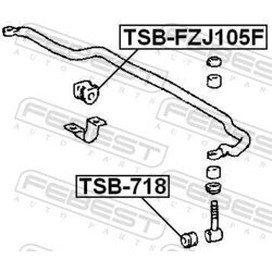 Uloženie vzpery nápravy FEBEST TSB-718 - obr. 1