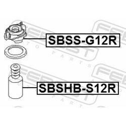 Ochranný kryt/manžeta tlmiča pérovania FEBEST SBSHB-S12R - obr. 1