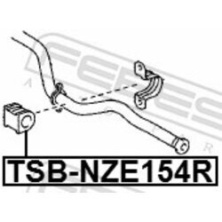 Uloženie priečneho stabilizátora FEBEST TSB-NZE154R - obr. 1