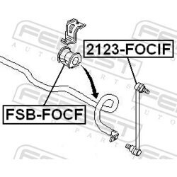 Tyč/Vzpera stabilizátora FEBEST 2123-FOCIF - obr. 1