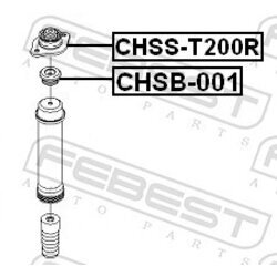 Ložisko pružnej vzpery FEBEST CHSS-T200R - obr. 1