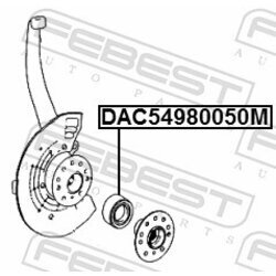 Ložisko kolesa FEBEST DAC54980050M - obr. 1