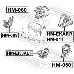 Uloženie motora FEBEST HM-060 - obr. 1