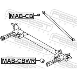 Uloženie tela nápravy FEBEST MAB-CBWR - obr. 1