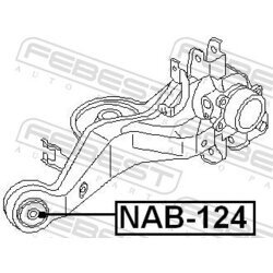 Uloženie riadenia FEBEST NAB-124 - obr. 1