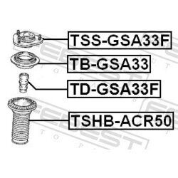 Valivé ložisko uloženia tlmiča FEBEST TB-GSA33 - obr. 1
