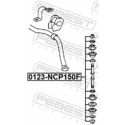 Tyč/Vzpera stabilizátora FEBEST 0123-NCP150F - obr. 1