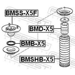 Ložisko pružnej vzpery FEBEST BMSS-X5F - obr. 1