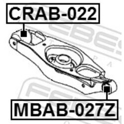 Uloženie riadenia FEBEST CRAB-022 - obr. 1