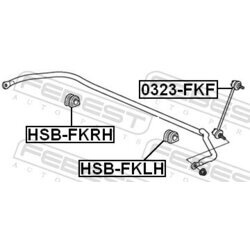 Uloženie priečneho stabilizátora FEBEST HSB-FKRH - obr. 1