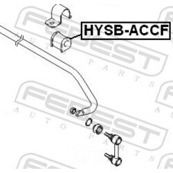 Uloženie priečneho stabilizátora FEBEST HYSB-ACCF - obr. 1