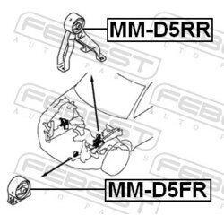 Uloženie motora FEBEST MM-D5RR - obr. 1