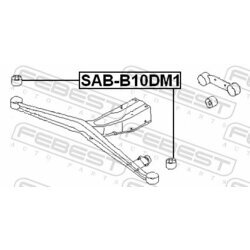 Uloženie tela nápravy FEBEST SAB-B10DM1 - obr. 1