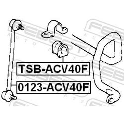 Uloženie priečneho stabilizátora FEBEST TSB-ACV40F - obr. 1
