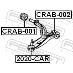 Zvislý/nosný čap FEBEST 2020-CAR - obr. 1