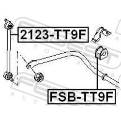 Tyč/Vzpera stabilizátora FEBEST 2123-TT9F - obr. 1