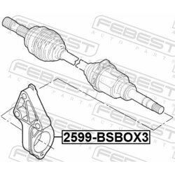 Podložka, príruba kĺbového hriadeľa FEBEST 2599-BSBOX3 - obr. 1