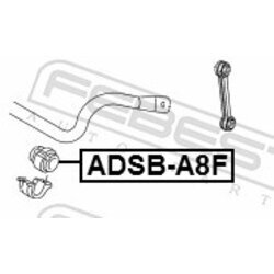 Uloženie priečneho stabilizátora FEBEST ADSB-A8F - obr. 1