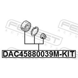 Ložisko kolesa - opravná sada FEBEST DAC45880039M-KIT - obr. 1