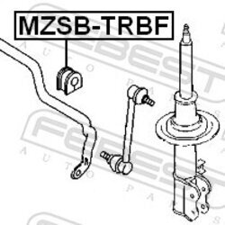 Uloženie priečneho stabilizátora FEBEST MZSB-TRBF - obr. 1