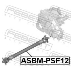 Kĺbový hriadeľ pohonu nápravy FEBEST ASBM-PSF12 - obr. 1