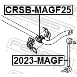 Uloženie priečneho stabilizátora FEBEST CRSB-MAGF25 - obr. 1