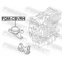 Uloženie motora FEBEST FDM-CBVRH - obr. 1