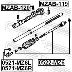 Uloženie prevodovky riadenia FEBEST MZAB-120 - obr. 1